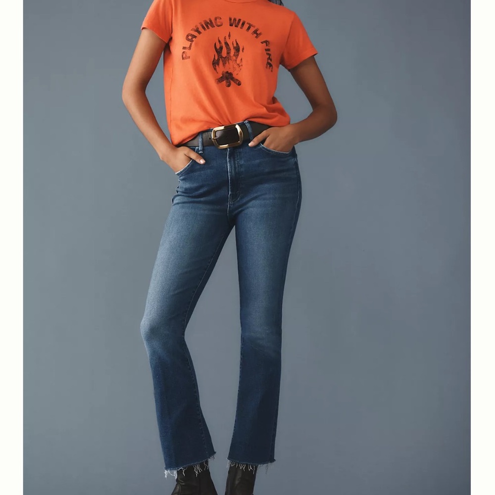 MOTHER The Hustler high-rise ankle Jean sz 30